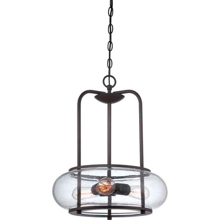 Quoizel TRG1816OZ Three Light Pendant, Old Bronze