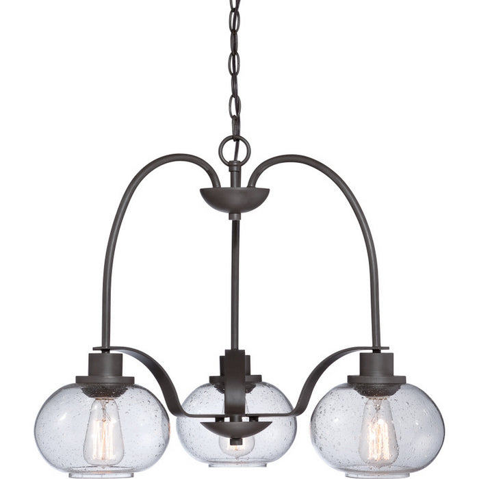 Quoizel TRG5103OZ Three Light Chandelier, Old Bronze