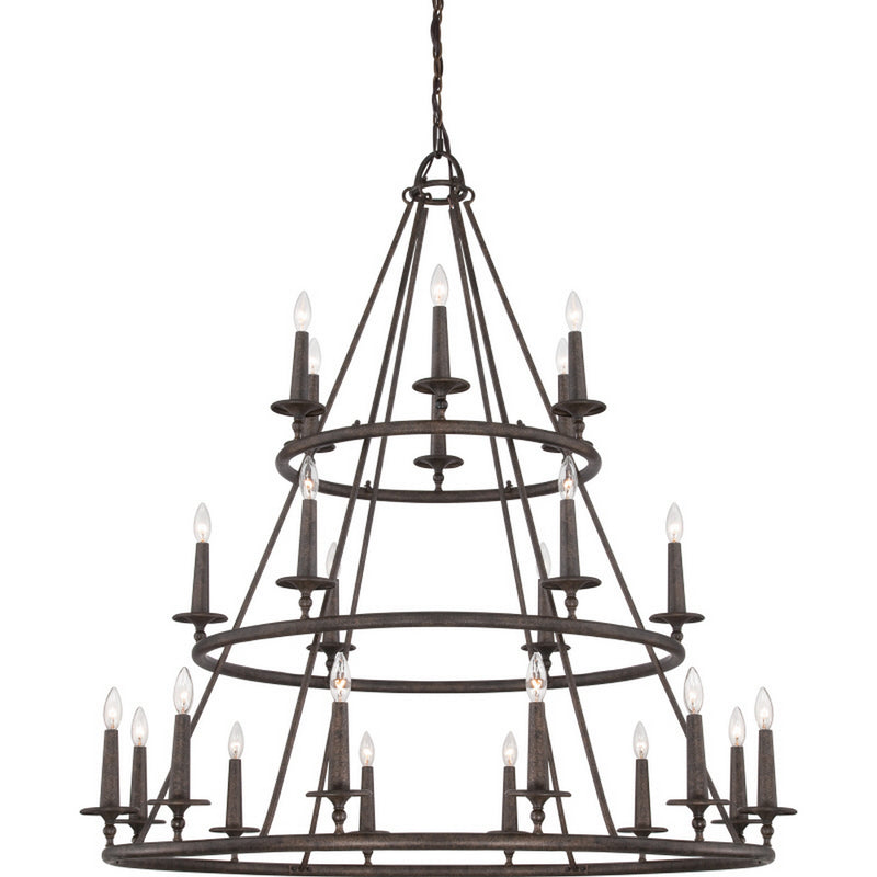 Quoizel VYR5024ML 24 Light Chandelier, Malaga