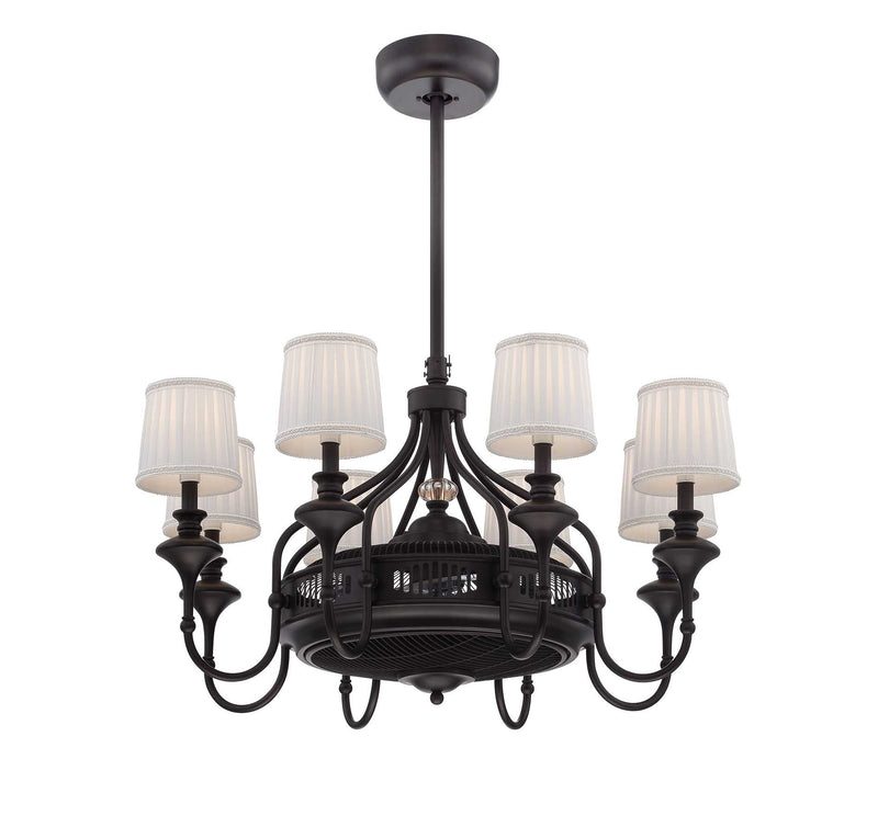 Savoy House 35-328-FD-13 Eight Light Fan D'lier, English Bronze