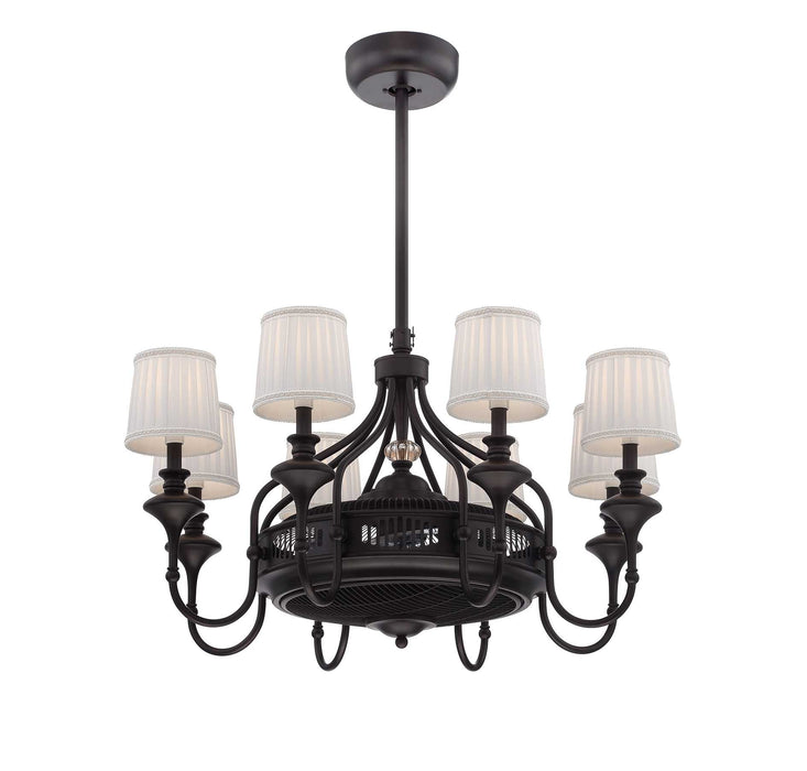 Savoy House 35-328-FD-13 Eight Light Fan D'lier, English Bronze