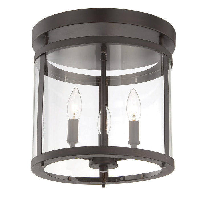 Savoy House 6-1043-3-13 Three Light Semi-Flush Mount, English Bronze