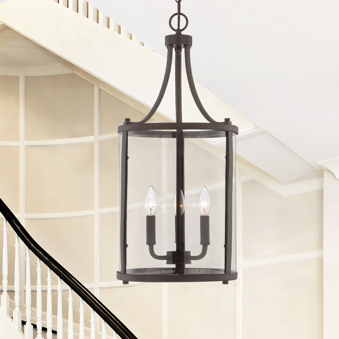 Savoy House 7-1040-3-13 Three Light Foyer Pendant, English Bronze