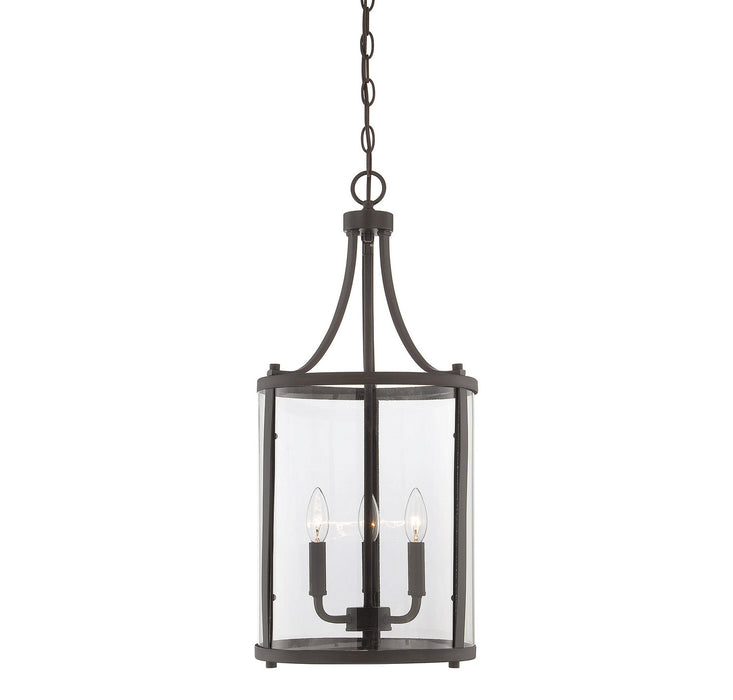 Savoy House 7-1040-3-13 Three Light Foyer Pendant, English Bronze