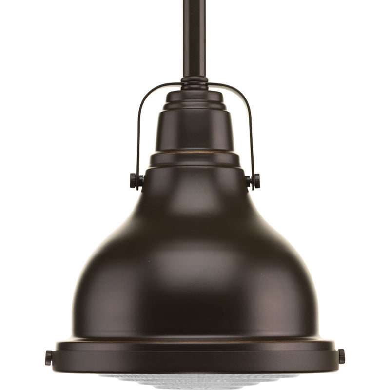Progress Lighting P5050-108 One Light Mini Pendant, Oil Rubbed Bronze