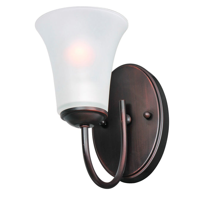 Maxim 10051FTOI One Light Bath Vanity, Oil Rubbed Bronze