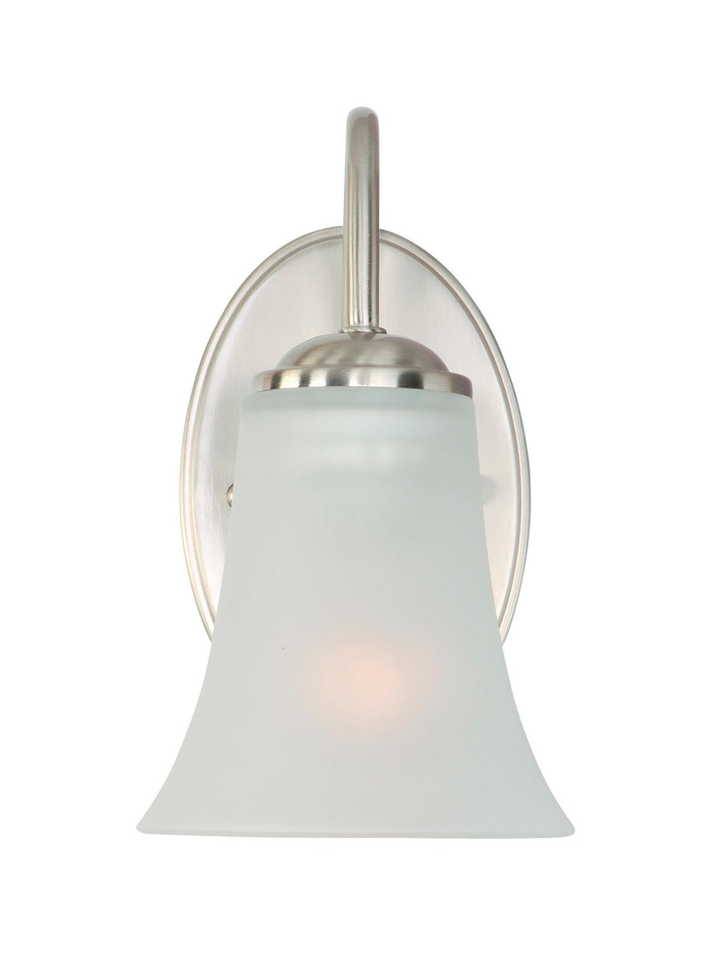 Maxim 10051FTSN One Light Bath Vanity, Satin Nickel