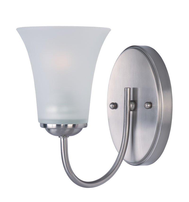 Maxim 10051FTSN One Light Bath Vanity, Satin Nickel