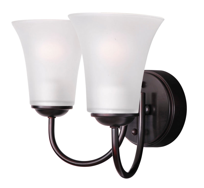 Maxim 10052FTOI Two Light Bath Vanity, Oil Rubbed Bronze