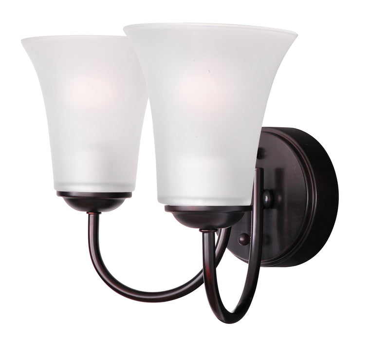 Maxim 10052FTOI Two Light Bath Vanity, Oil Rubbed Bronze