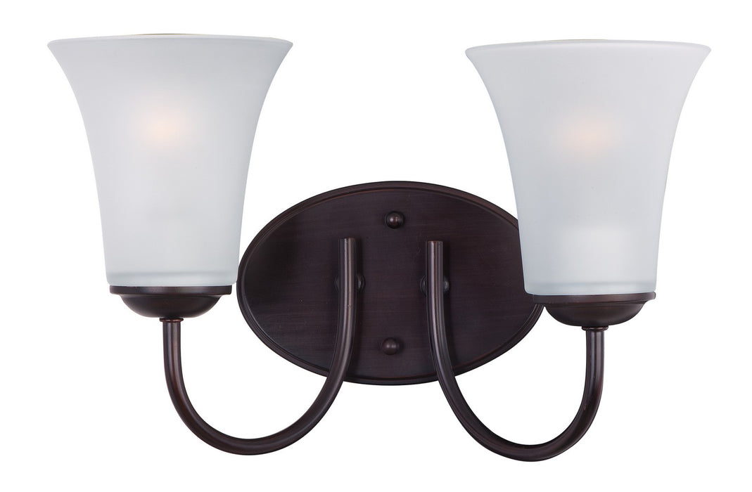 Maxim 10052FTOI Two Light Bath Vanity, Oil Rubbed Bronze