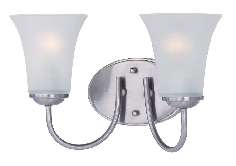 Maxim 10052FTSN Two Light Bath Vanity, Satin Nickel