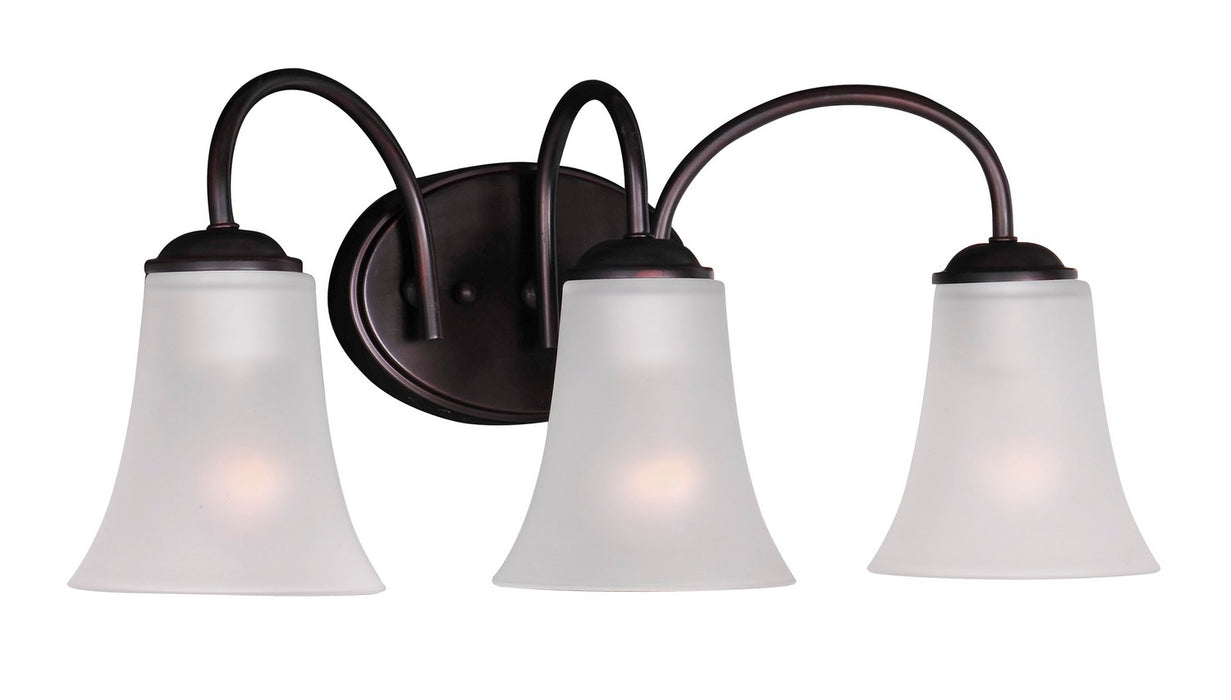 Maxim 10053FTOI Three Light Bath Vanity, Oil Rubbed Bronze