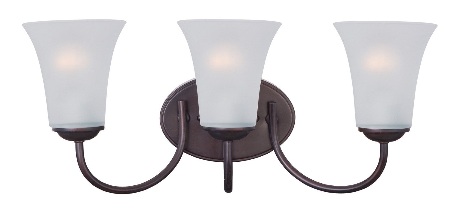 Maxim 10053FTOI Three Light Bath Vanity, Oil Rubbed Bronze