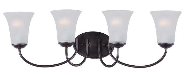 Maxim 10054FTOI Four Light Bath Vanity, Oil Rubbed Bronze