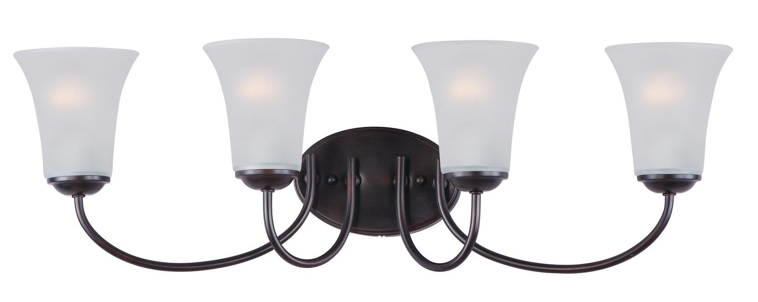 Maxim 10054FTOI Four Light Bath Vanity, Oil Rubbed Bronze