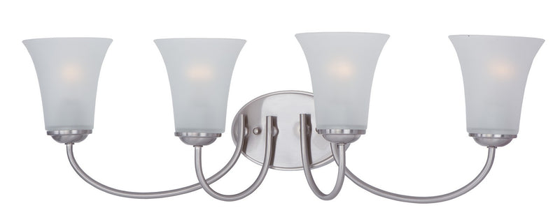 Maxim 10054FTSN Four Light Bath Vanity, Satin Nickel