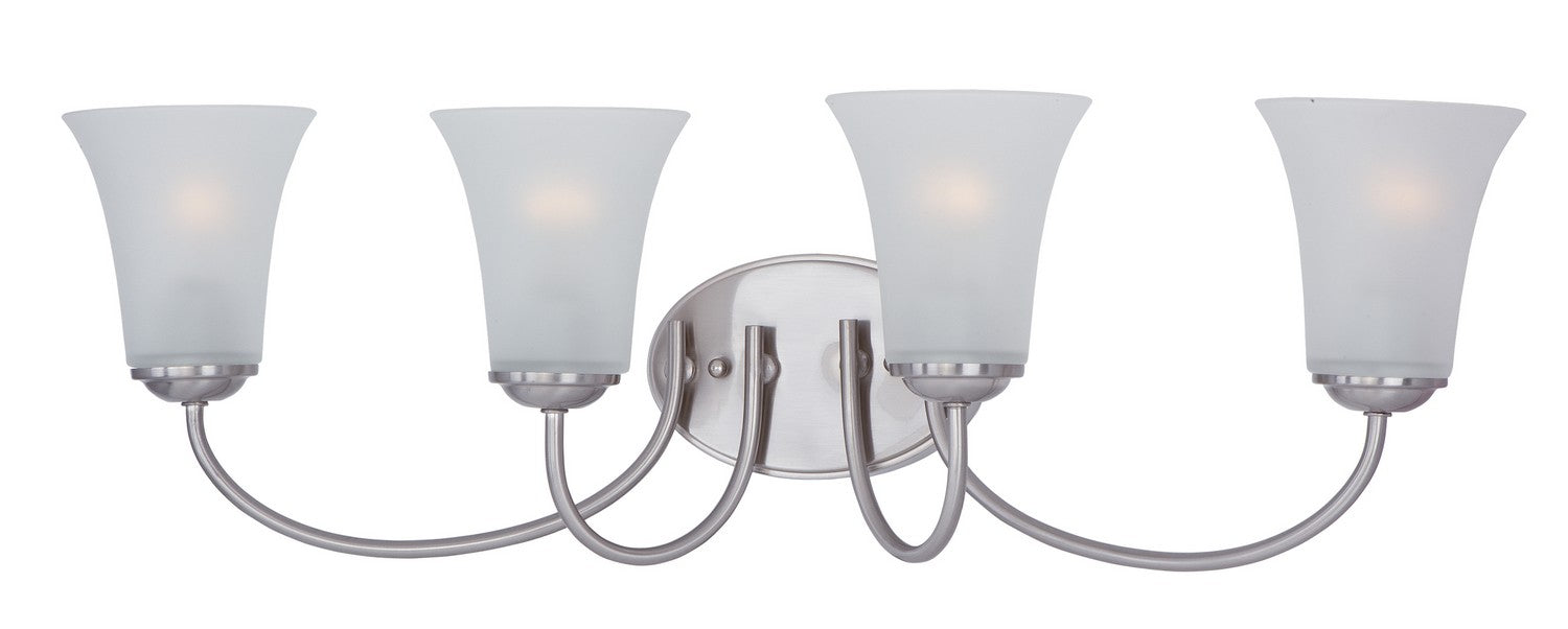 Maxim 10054FTSN Four Light Bath Vanity, Satin Nickel