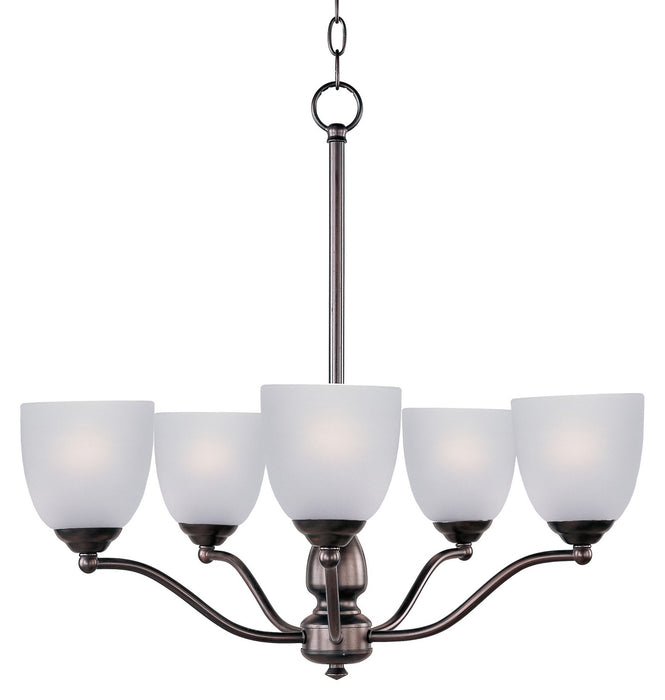 Maxim 10065FTOI Five Light Chandelier, Oil Rubbed Bronze