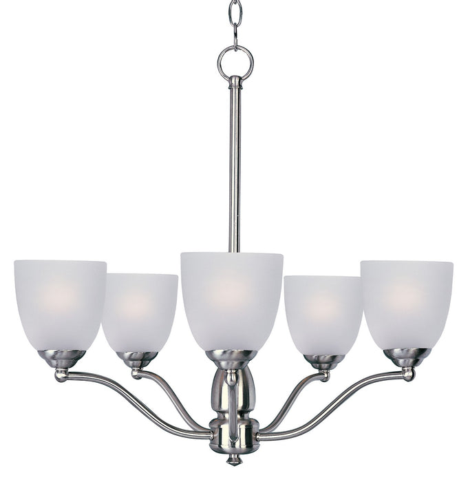 Maxim 10065FTSN Five Light Chandelier, Satin Nickel
