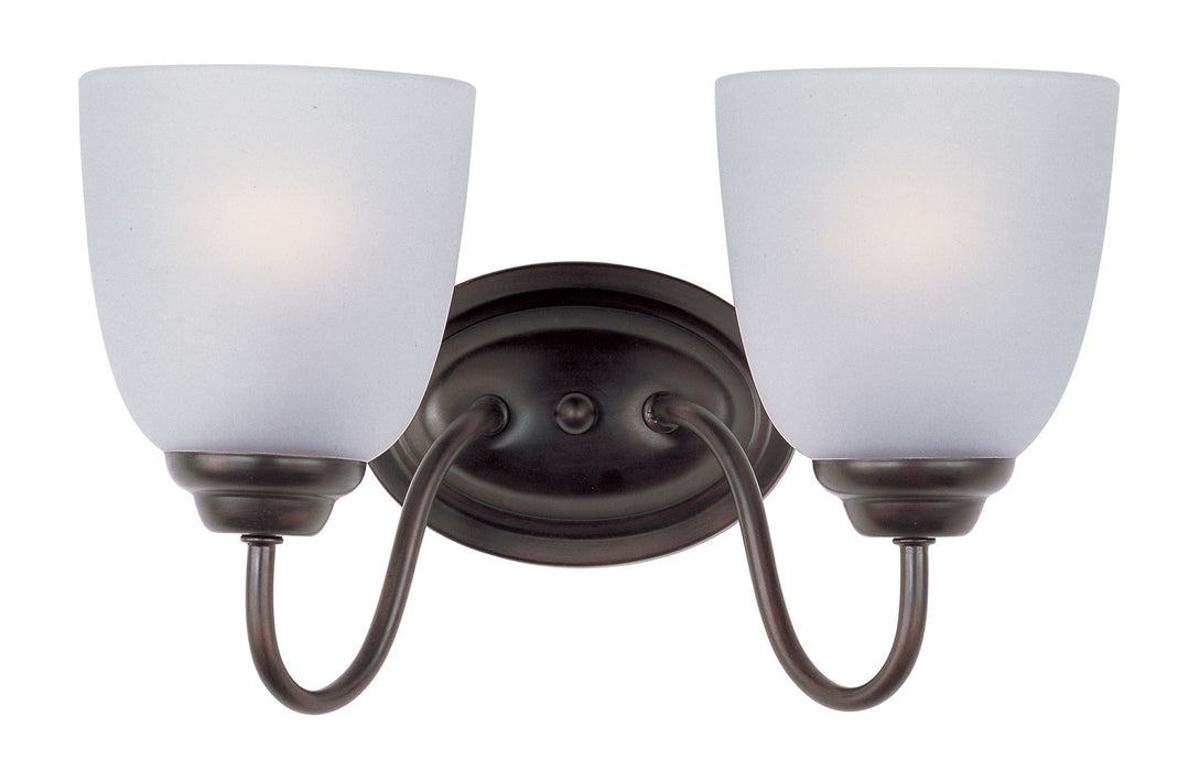 Maxim 10072FTOI Two Light Bath Vanity, Oil Rubbed Bronze