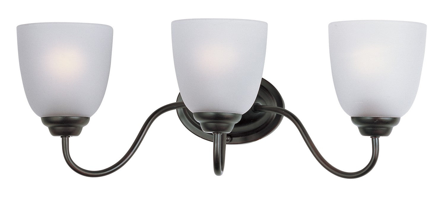 Maxim 10073FTOI Three Light Bath Vanity, Oil Rubbed Bronze