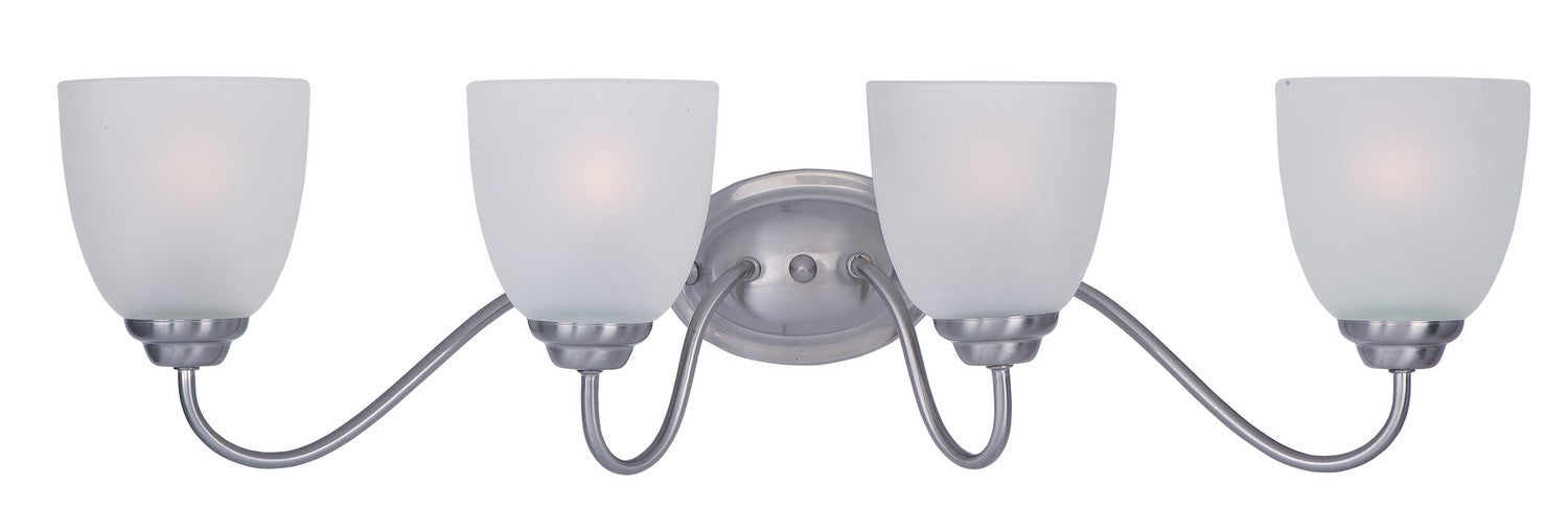 Maxim 10074FTSN Four Light Bath Vanity, Satin Nickel