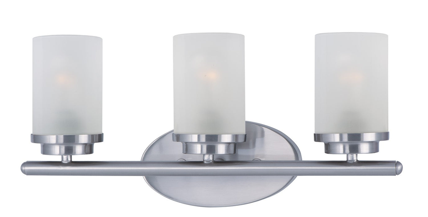 Maxim 10213FTSN Three Light Bath Vanity, Satin Nickel