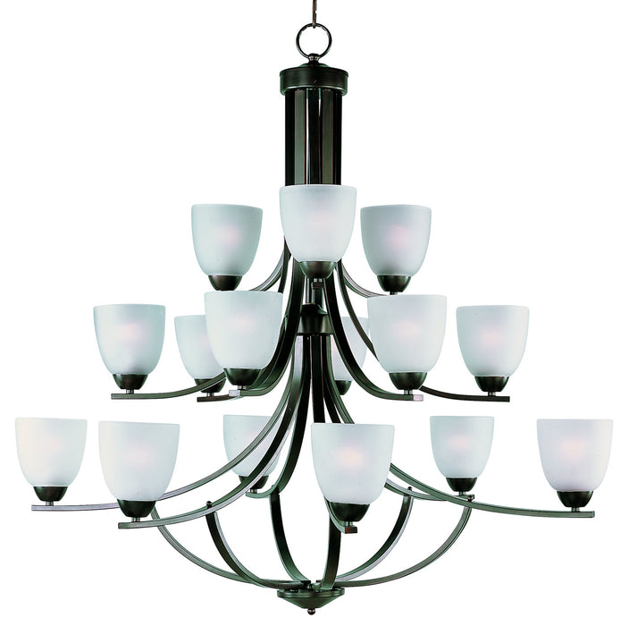 Maxim 11228FTOI 15 Light Chandelier, Oil Rubbed Bronze
