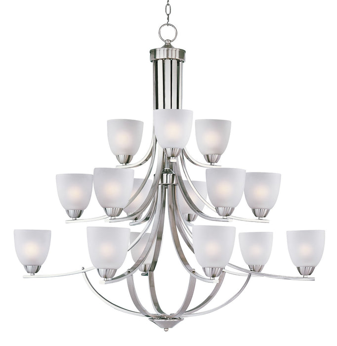 Maxim 11228FTSN 15 Light Chandelier, Satin Nickel