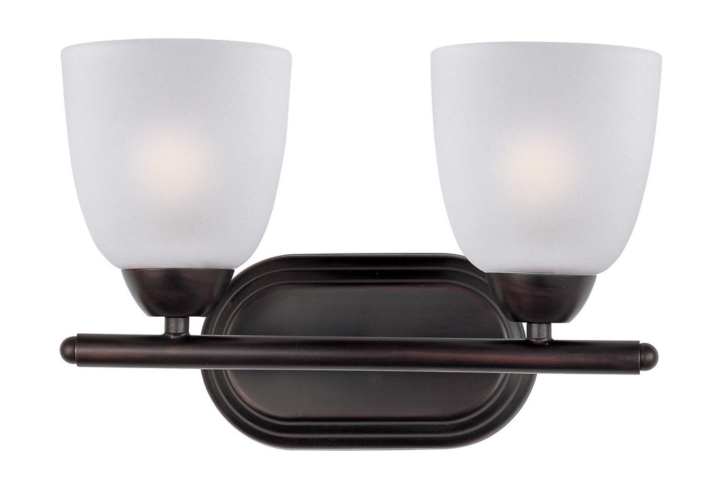Maxim 11312FTOI Two Light Bath Vanity, Oil Rubbed Bronze
