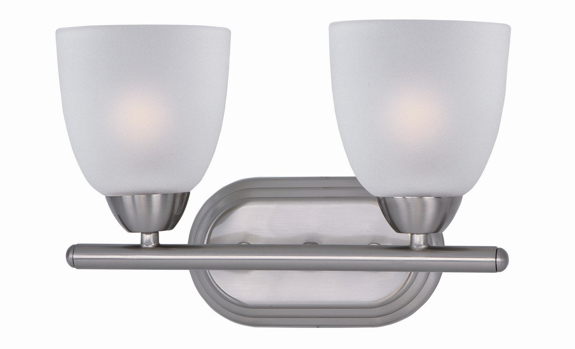 Maxim 11312FTSN Two Light Bath Vanity, Satin Nickel