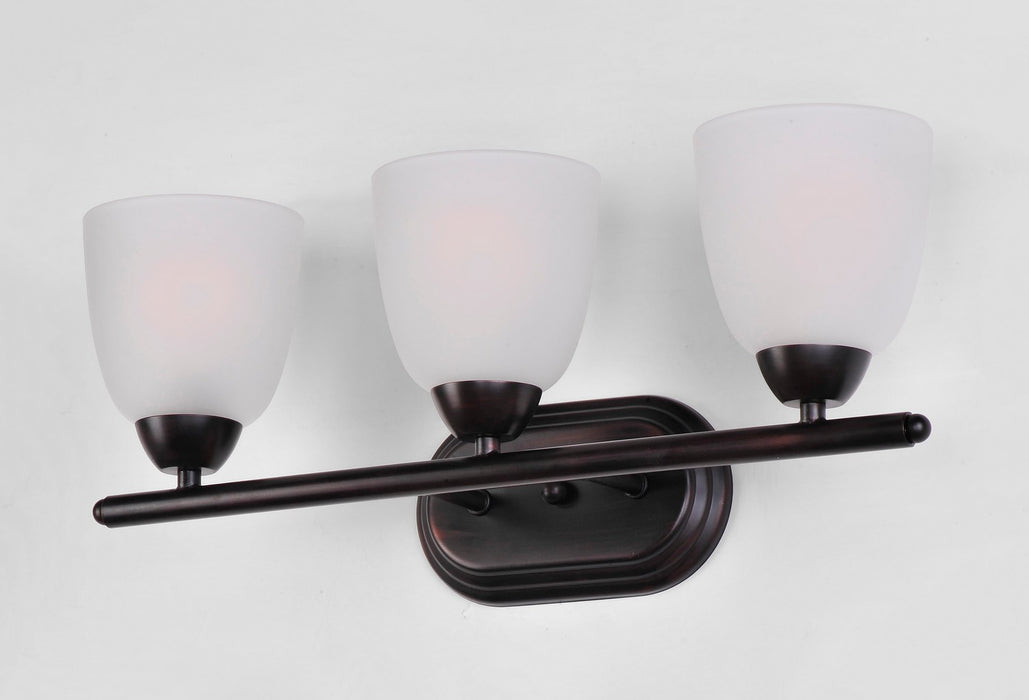 Maxim 11313FTOI Three Light Bath Vanity, Oil Rubbed Bronze