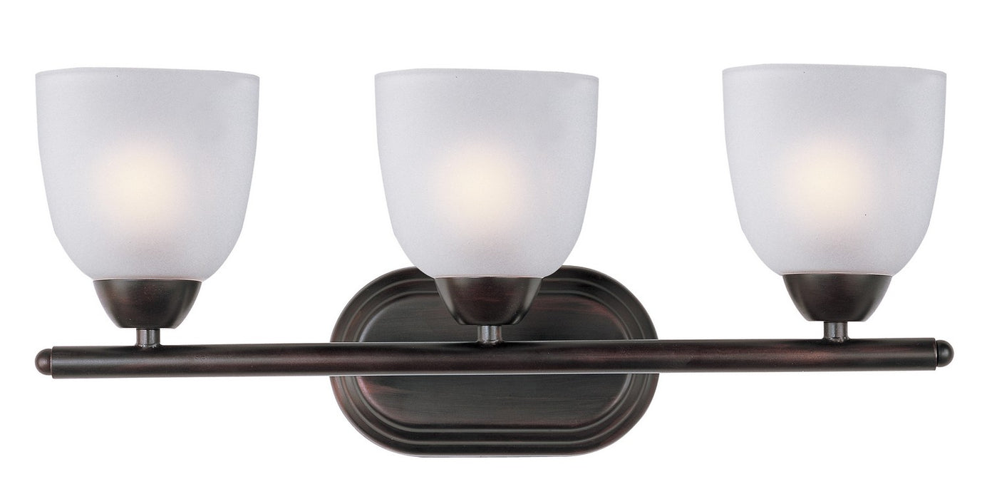 Maxim 11313FTOI Three Light Bath Vanity, Oil Rubbed Bronze