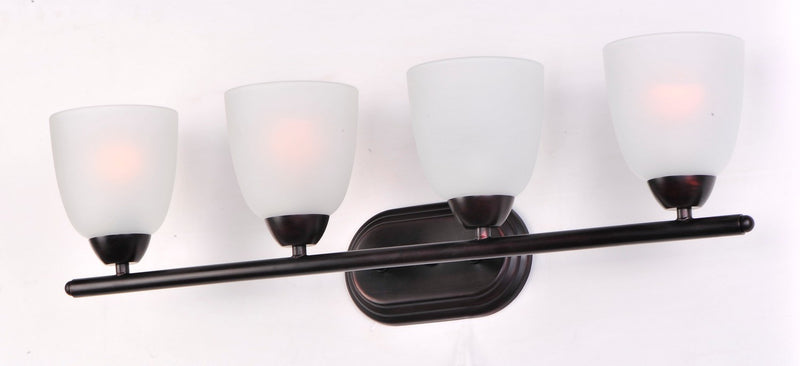 Maxim 11314FTOI Four Light Bath Vanity, Oil Rubbed Bronze