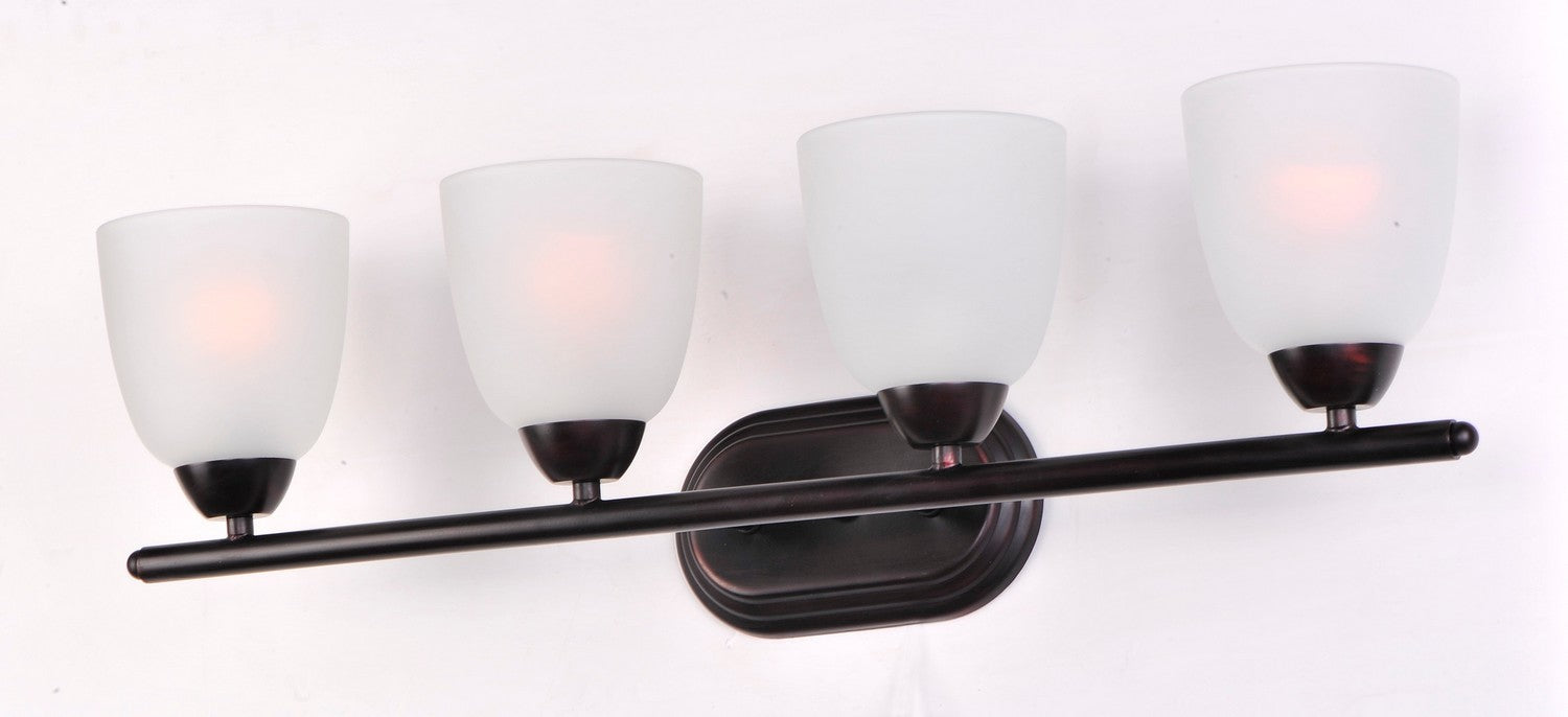 Maxim 11314FTOI Four Light Bath Vanity, Oil Rubbed Bronze