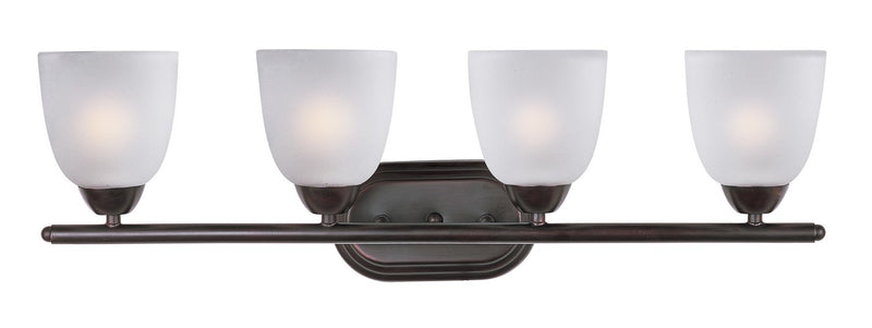 Maxim 11314FTOI Four Light Bath Vanity, Oil Rubbed Bronze