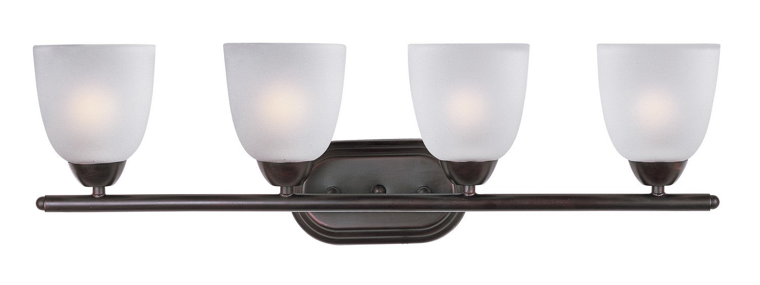 Maxim 11314FTOI Four Light Bath Vanity, Oil Rubbed Bronze