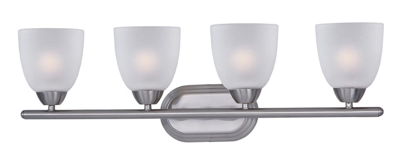 Maxim 11314FTSN Four Light Bath Vanity, Satin Nickel
