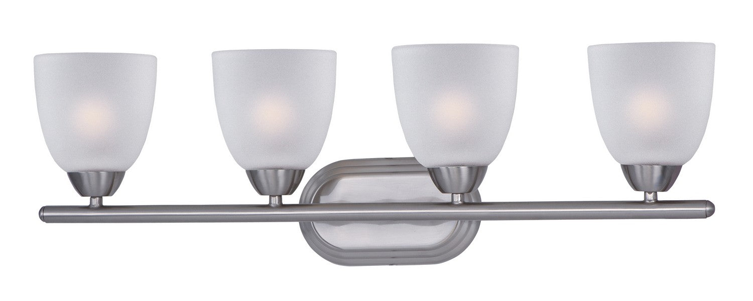 Maxim 11314FTSN Four Light Bath Vanity, Satin Nickel