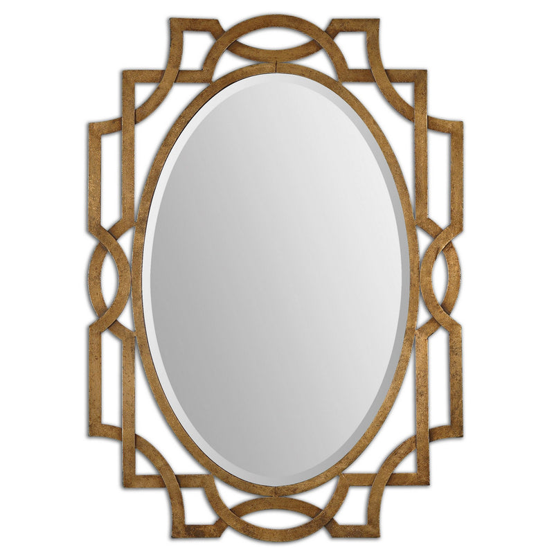 Uttermost 12869 Mirror, Antiqued Gold Leaf