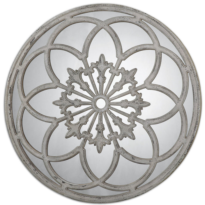 Uttermost 13868 Mirror, Aged White