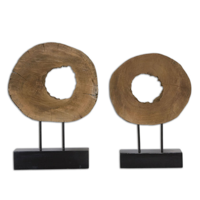 Uttermost 19822 Sculpture, Set/2, Natural Mango Wood