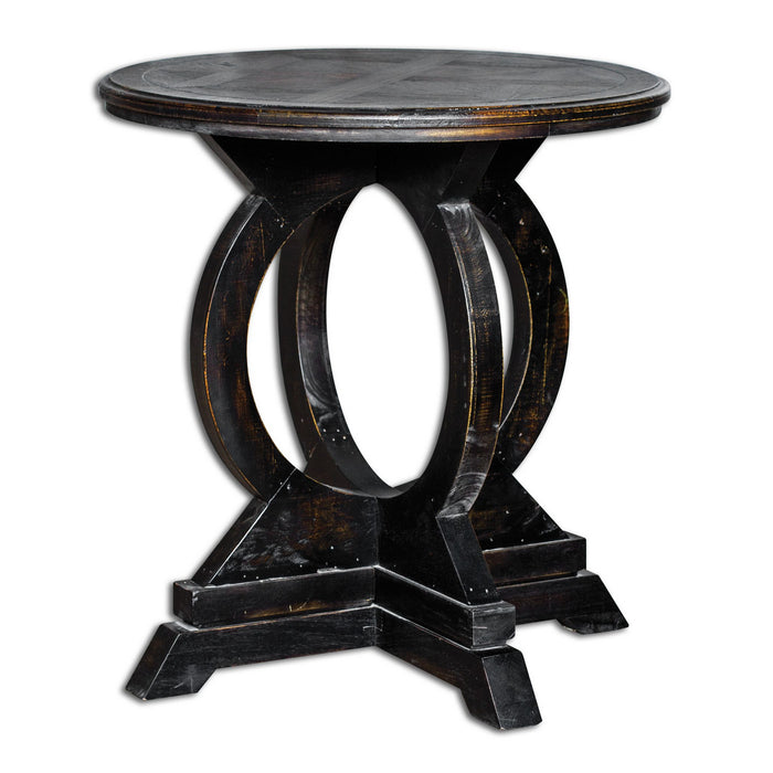Uttermost 25630 Accent Table, Weathered Black