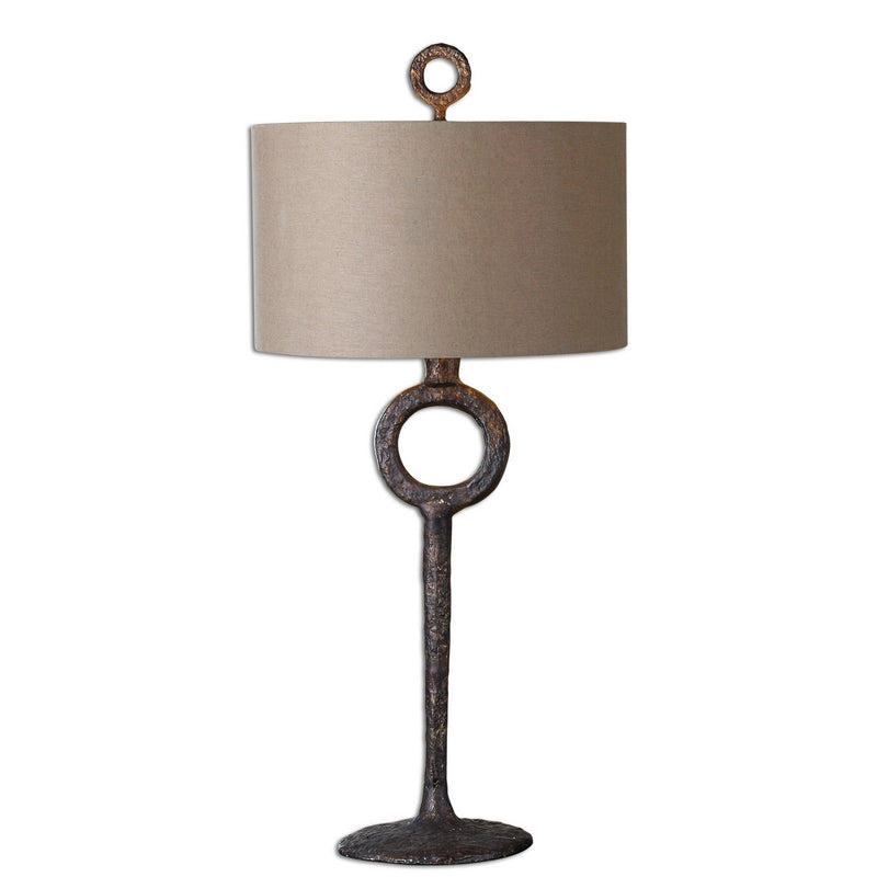 Uttermost 27663 One Light Table Lamp, Rust Bronze