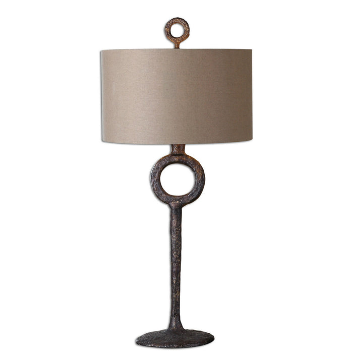 Uttermost 27663 One Light Table Lamp, Rust Bronze