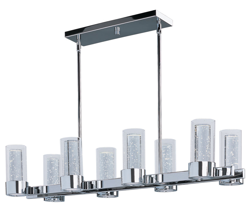Maxim 20908CLPC LED Linear Chandelier, Polished Chrome