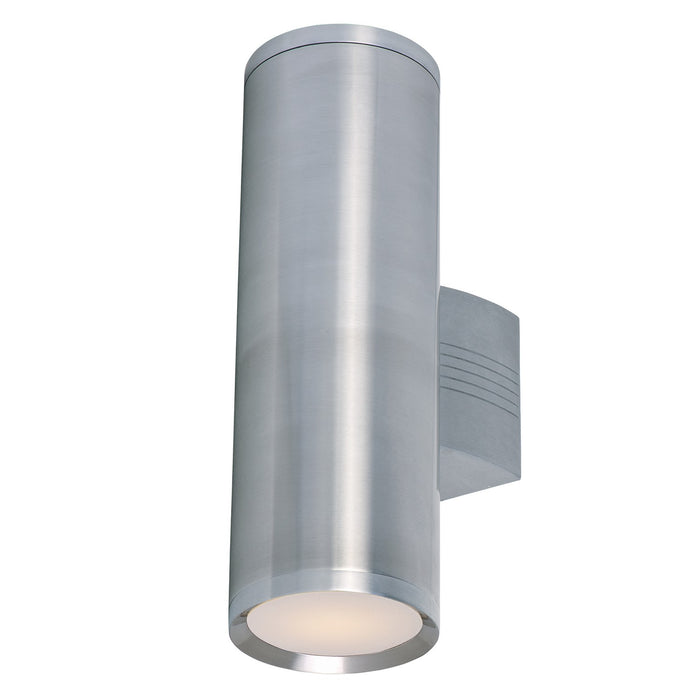 Maxim 6102AL Two Light Outdoor Wall Lantern, Brushed Aluminum