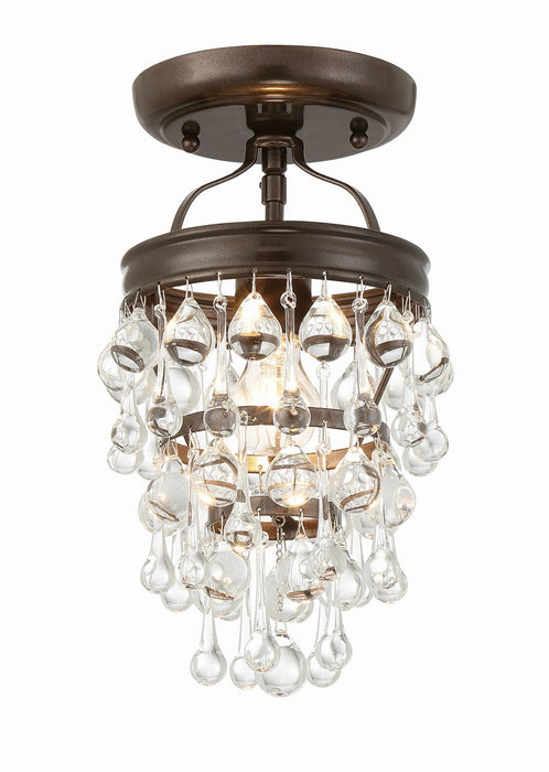Crystorama 131-VZ_CEILING One Light Semi Flush Mount, Vibrant Bronze