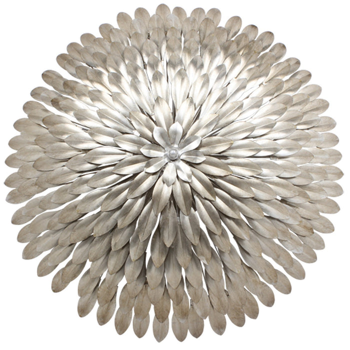 Crystorama 519-SA_CEILING Eight Light Semi Flush Mount, Antique Silver